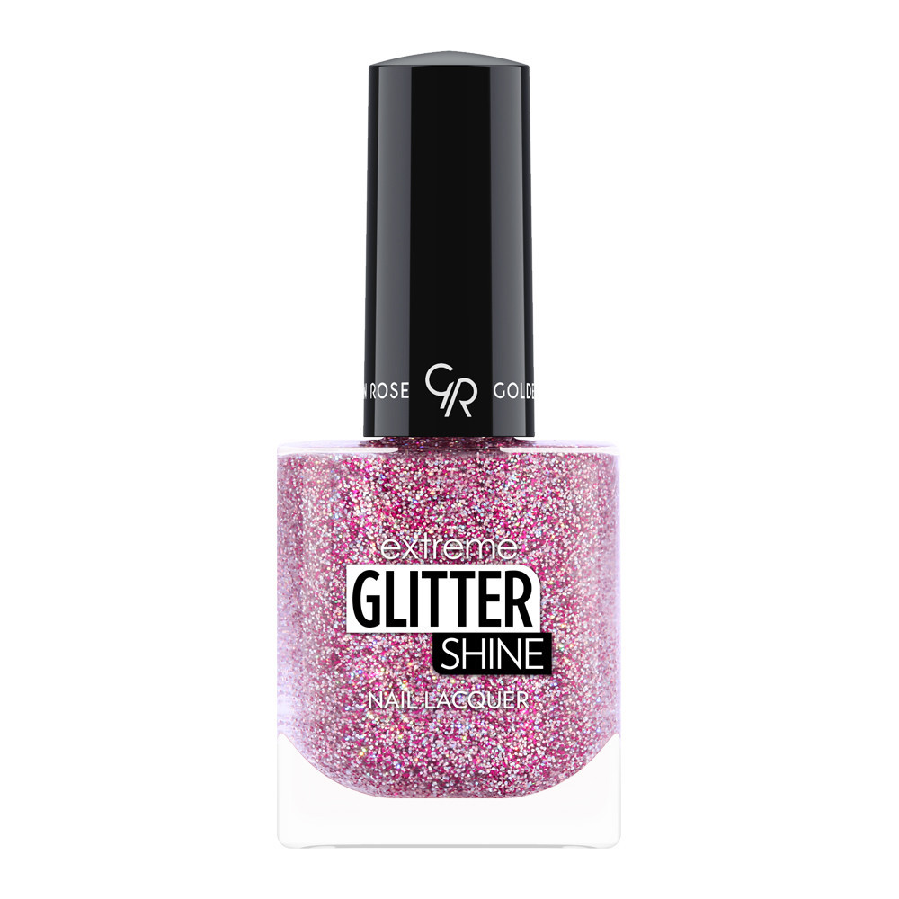 Nagų lak. Golden Rose Extreme gel glitter, 10.2ml Nr.208