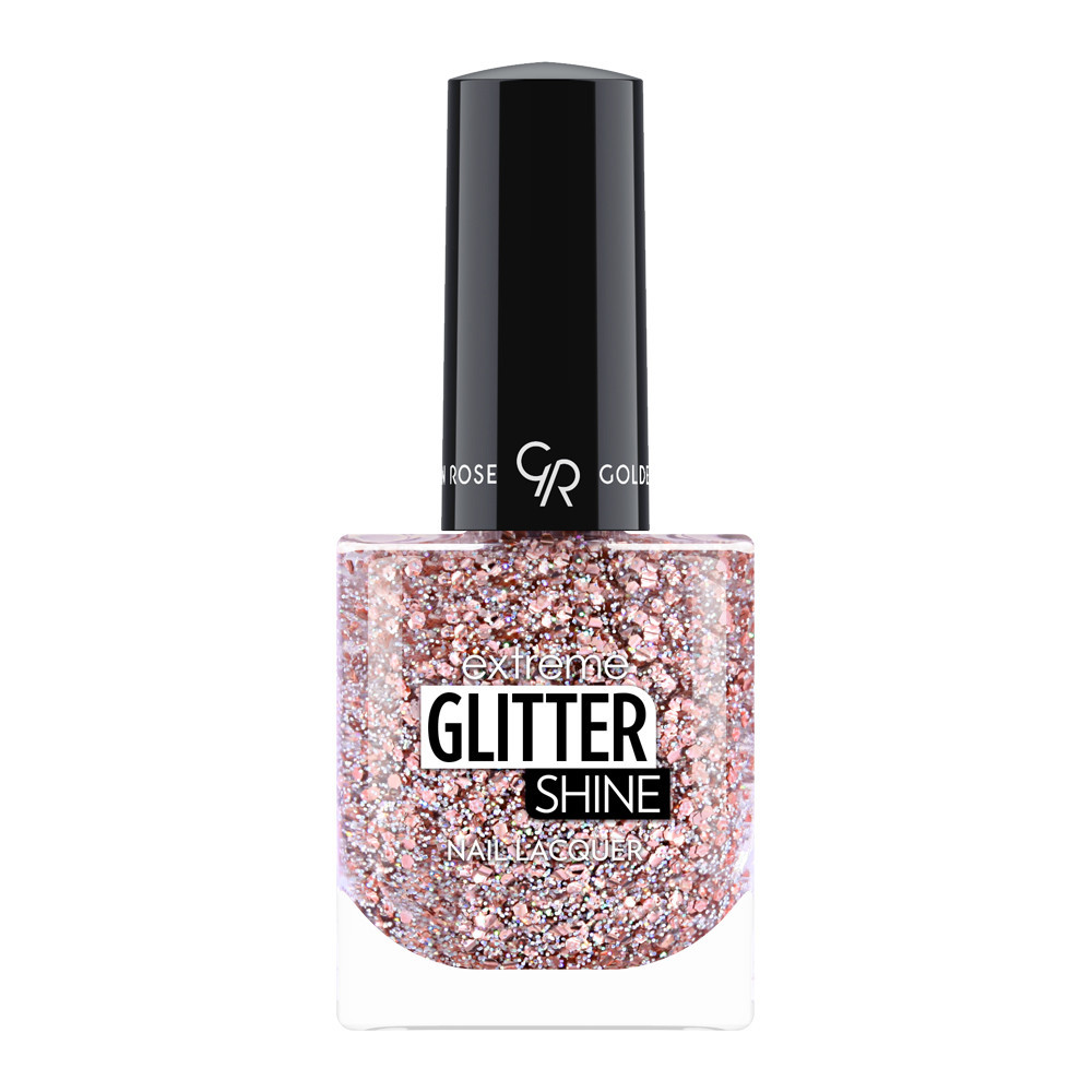 Nagų lak. Golden Rose Extreme gel glitter, 10.2ml Nr.209