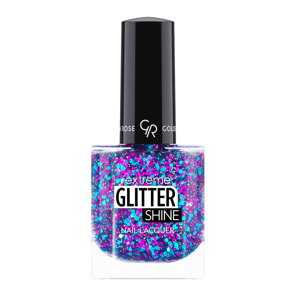 Nagų lak. Golden Rose Extreme gel glitter, 10.2ml Nr.211