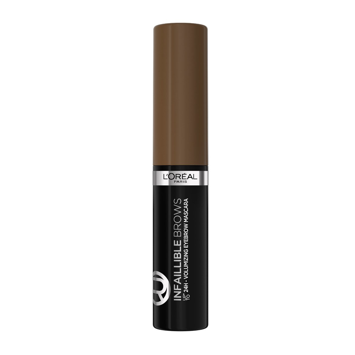 L'OREAL PARIS INFAILIBLE VOLUMIZING EYEBROW MASCARA, antakių tušas, 108 BRUNETTE