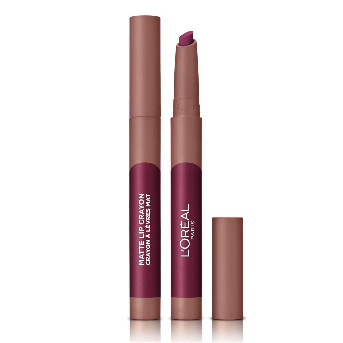 L'OREAL PARIS INFAILLIBLE MATTE CRAYON, 107 SIZZLING SUGAR, lūpų dažai