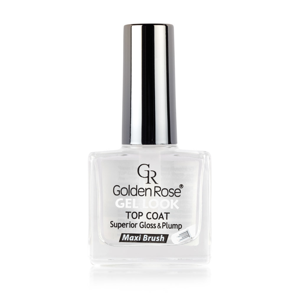 Nagų lak. Golden Rose Gel Look Top 10ml