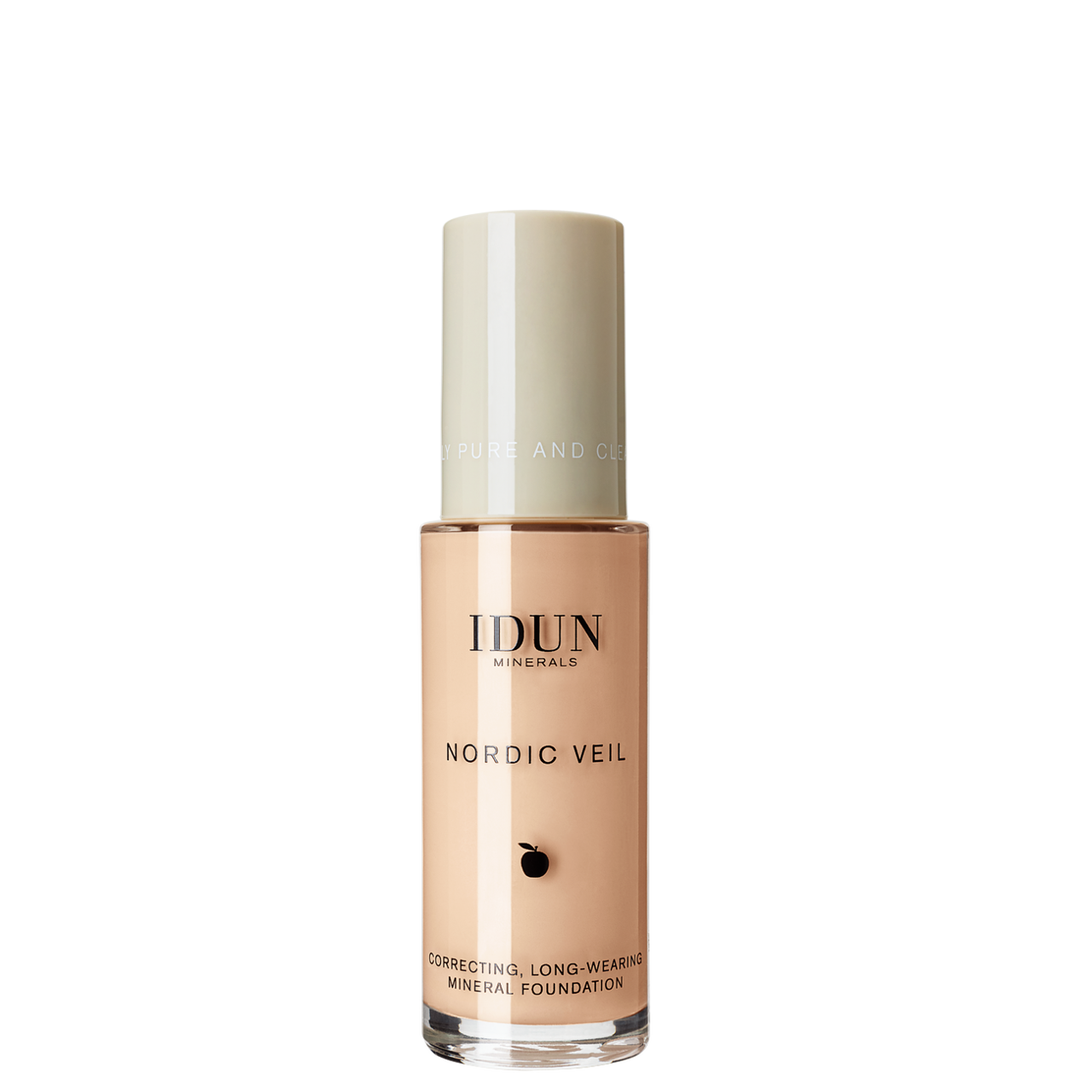 IDUN Minerals skystas makiažo pagrindas stipriai maskuojantis Nordic Veil Siri 1310, 26ml