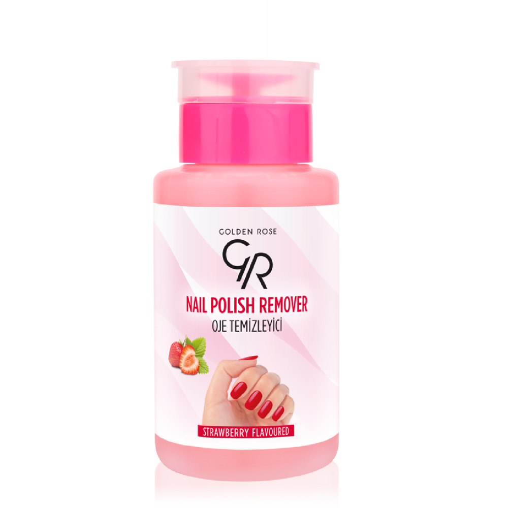 Golden Rose  Nagų lako valiklis Braškių kvapo 200ml