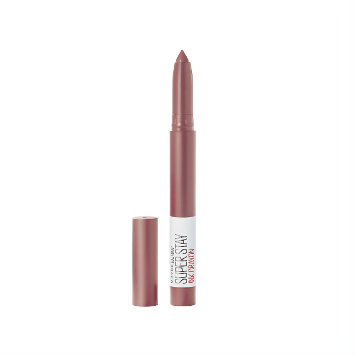 MAYBELLINE NEW YORK SUPER STAY MATTE INK CRAYON 15 LEAD THE WAY, lūpų dažai