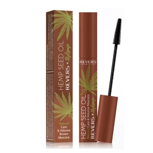 Blakstienų tušas REVERS HEMP SEED OIL BROWN, 10 ml