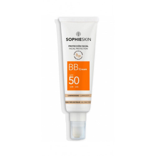 Sophie Skin BB Cream SPF50 Facial Sunscreen Spalvą suteikiantis apsauginis BB veido kremas, 50ml