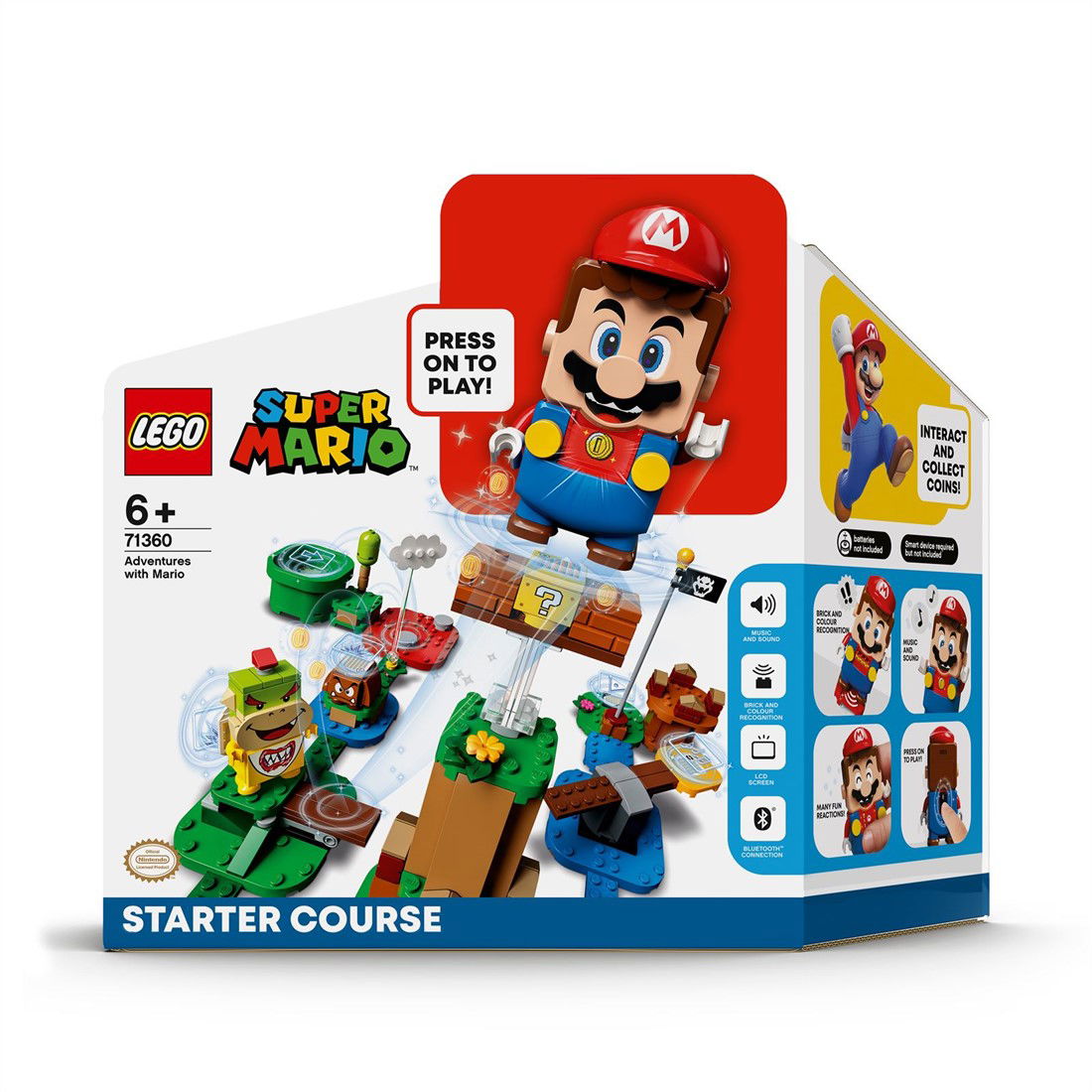 Konstruktorius LEGO Super Mario Nuotykių su Mario pradinis rinkinys, 71360 1 vnt.