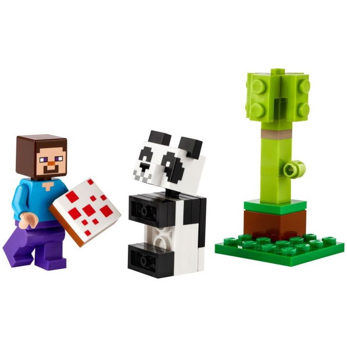 Konstruktorius LEGO MINECRAFT STEVE AND BABY PANDA