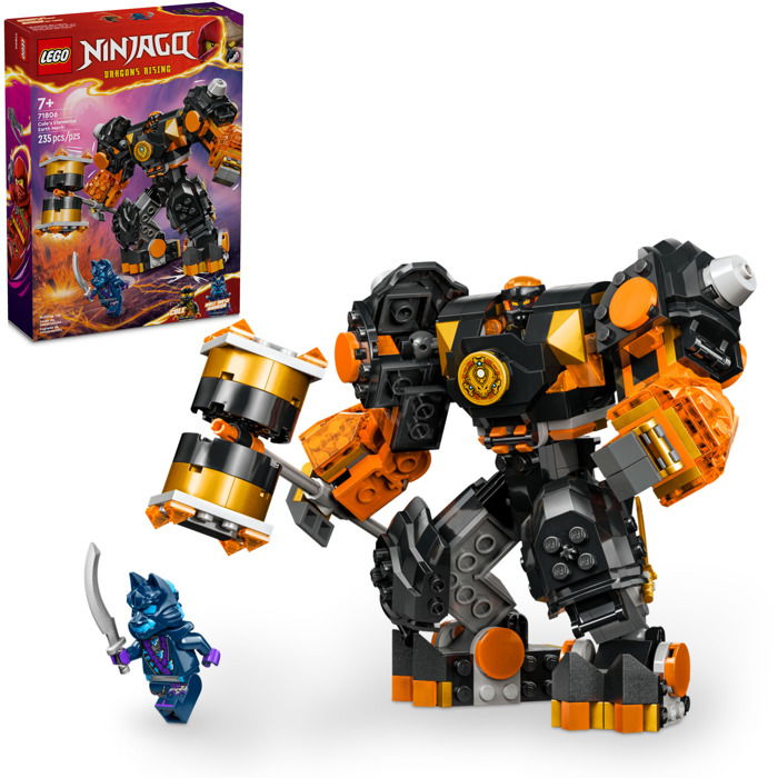 Konstruktorius LEGO Ninjago Cole's Elemental Earth Mech 71806