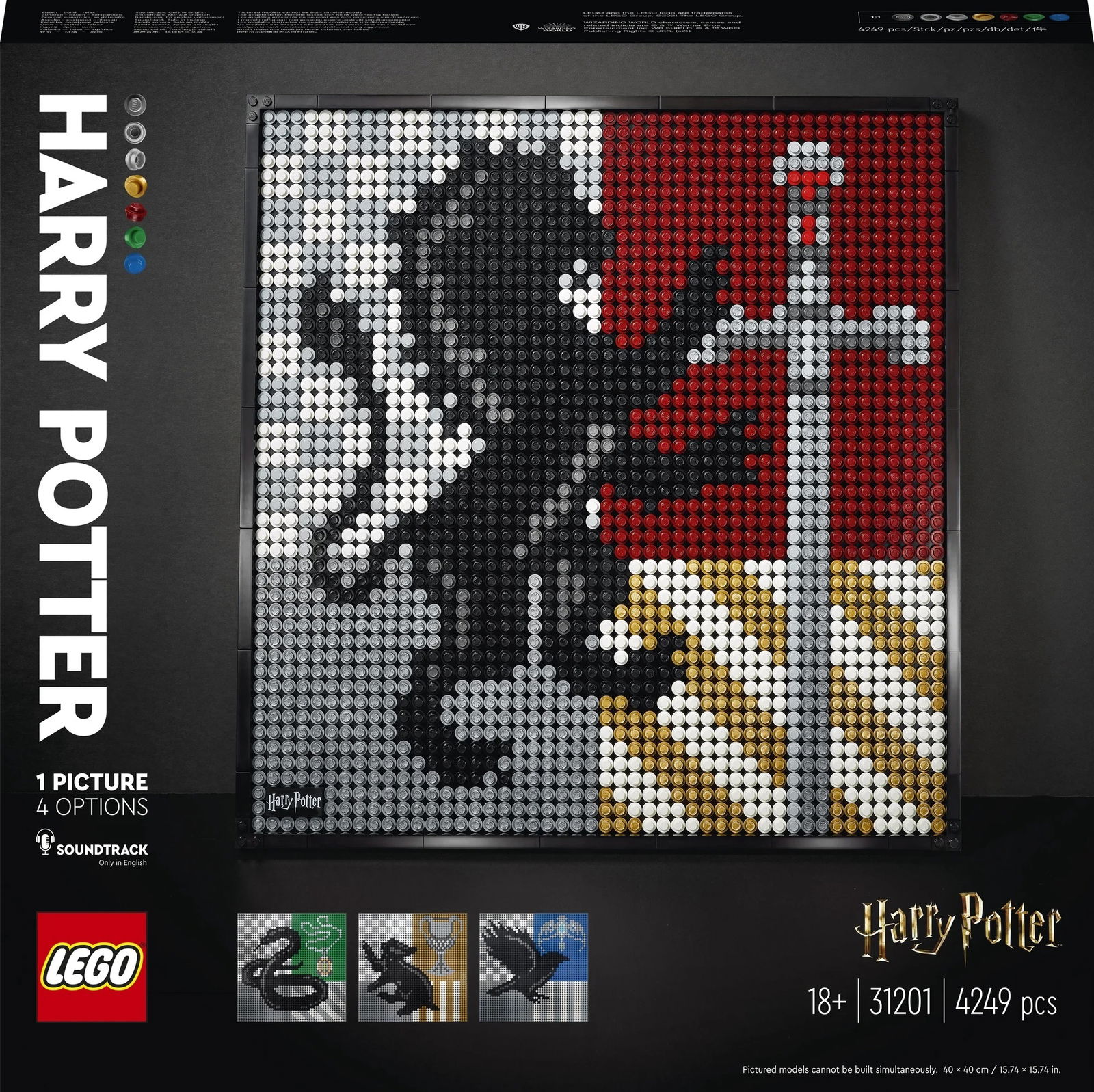 Konstruktorius LEGO® Art Harry Potter™ Hogwarts™ Herbai 31201