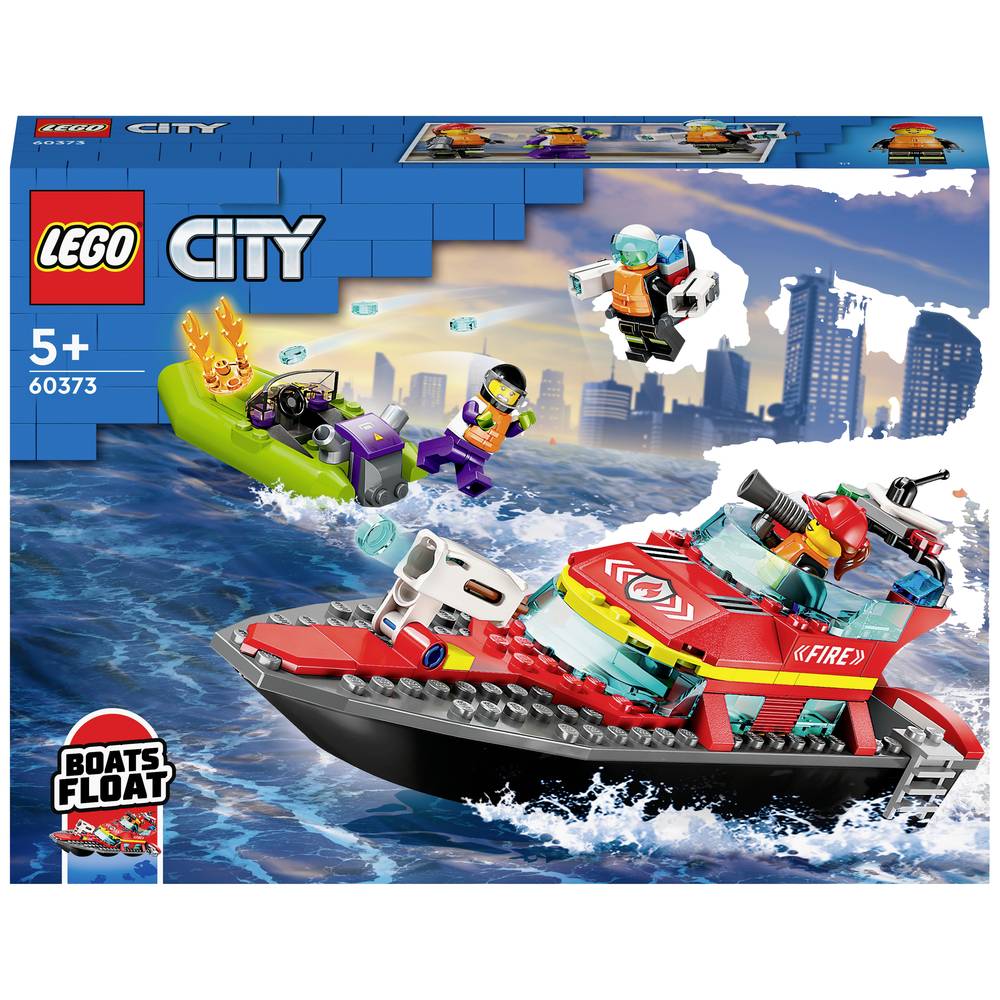 Konstruktorius LEGO City Fire Rescue Boat