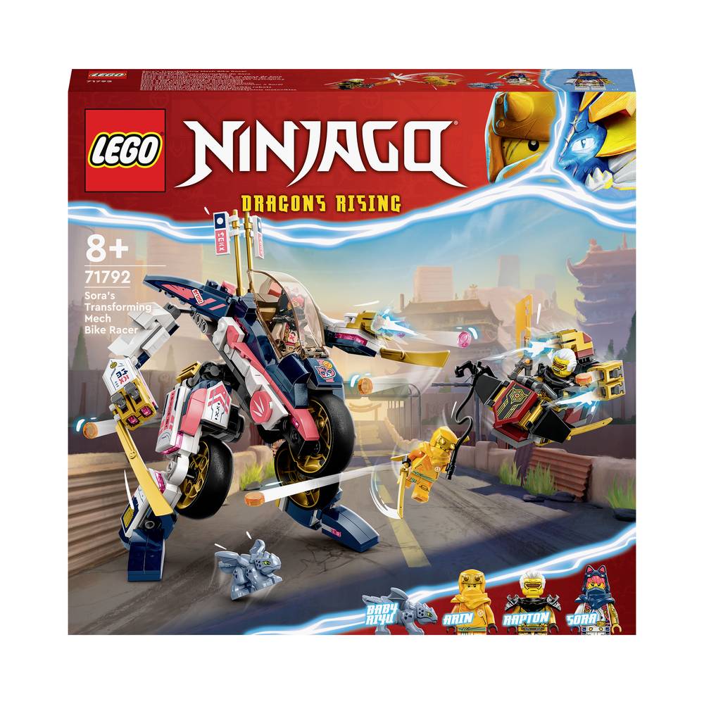 Konstruktorius LEGO Ninjago Sora's Transforming Mech Bike Racer