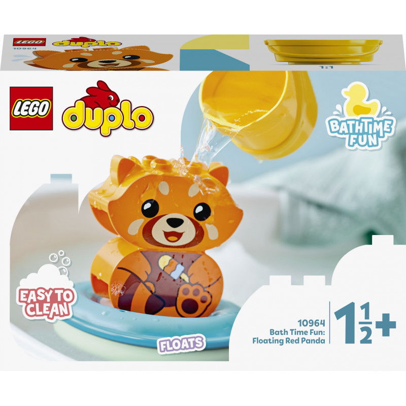 Konstruktorius LEGO DUPLO MY FIRST BATH TIME FUN: FLOATING RED PANDA