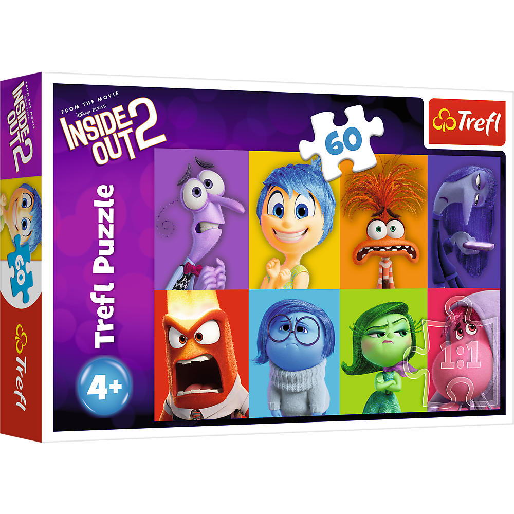 TREFL DISNEY Inside Out 2 Dėlionė, 60 det.