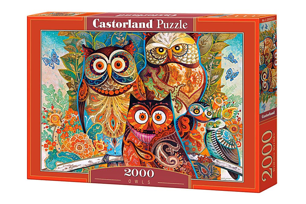 Dėlionė Castorland Owls, 2000 dalių