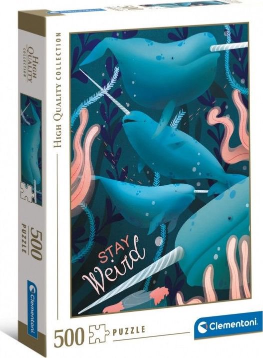 Clementoni Puzzle 500 Fantastic animals Narwale 35099