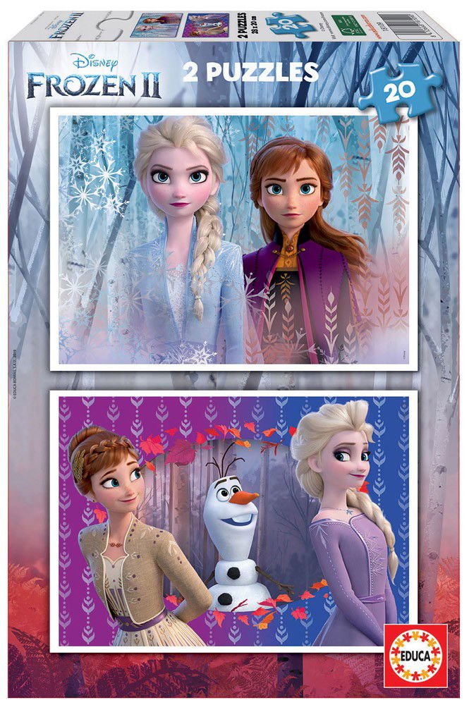 2 dėlionės FROZEN II, 2x20 dalių