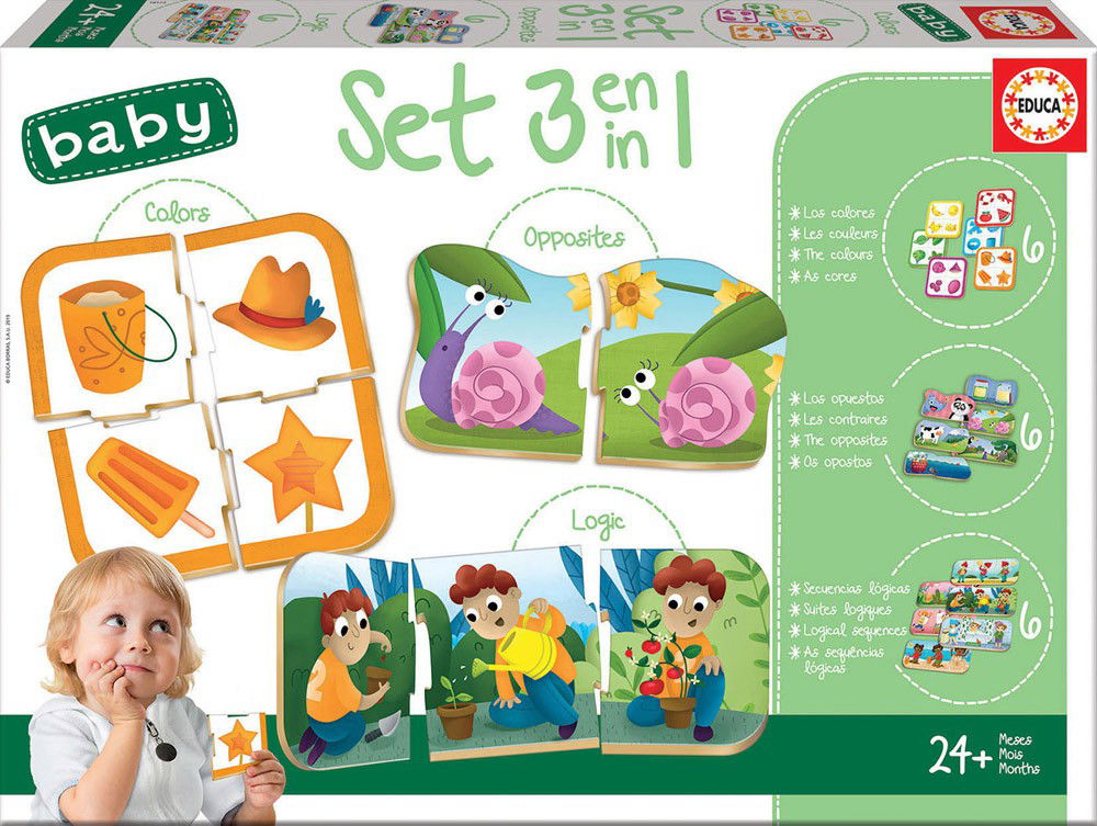 3 dėlionės BABY SET 3 in 1, 2-4 metų