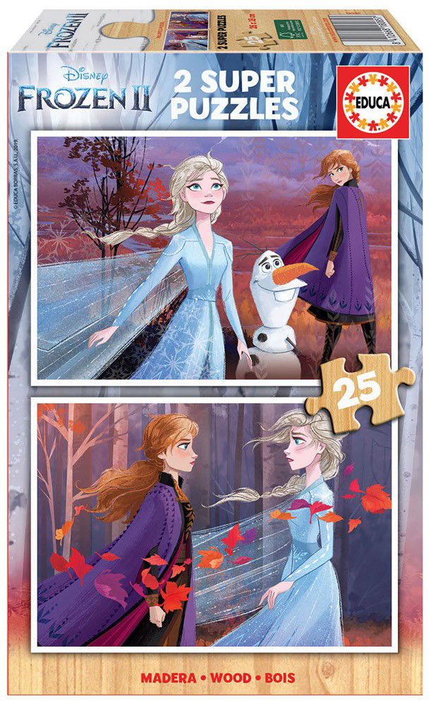 2 dėlionės  FROZEN II, 2x25 dalių