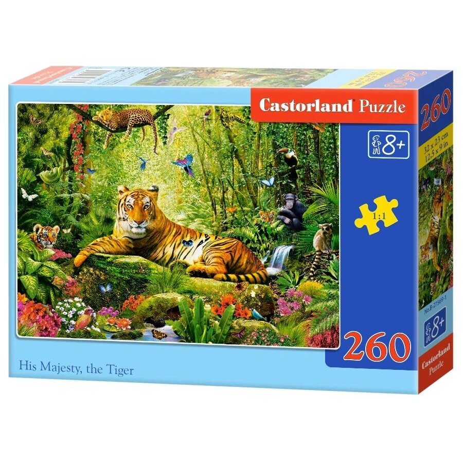 Castorland dėlionė His Majesty the Tiger 260 det.