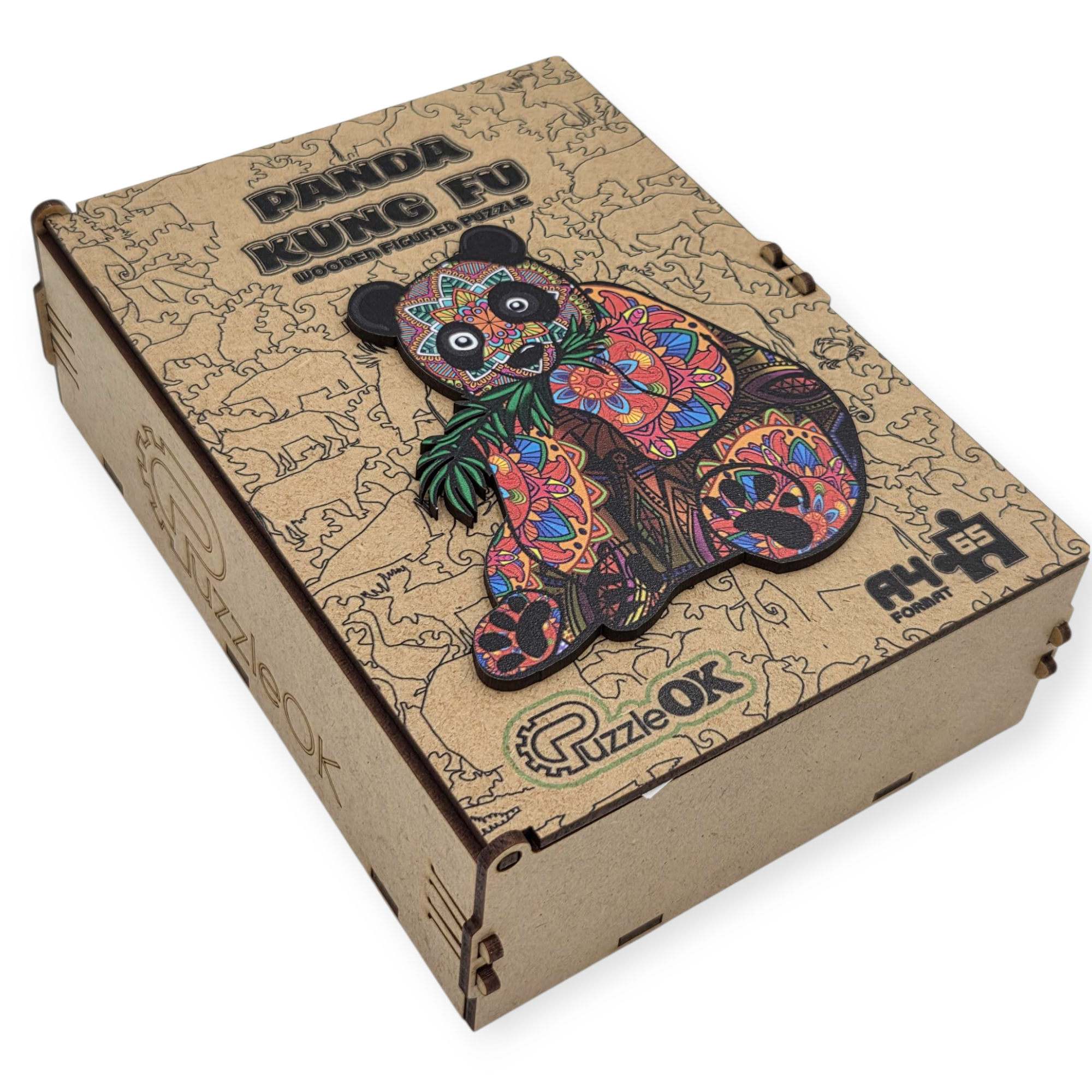 Medinė dėlionė Panda 65 det