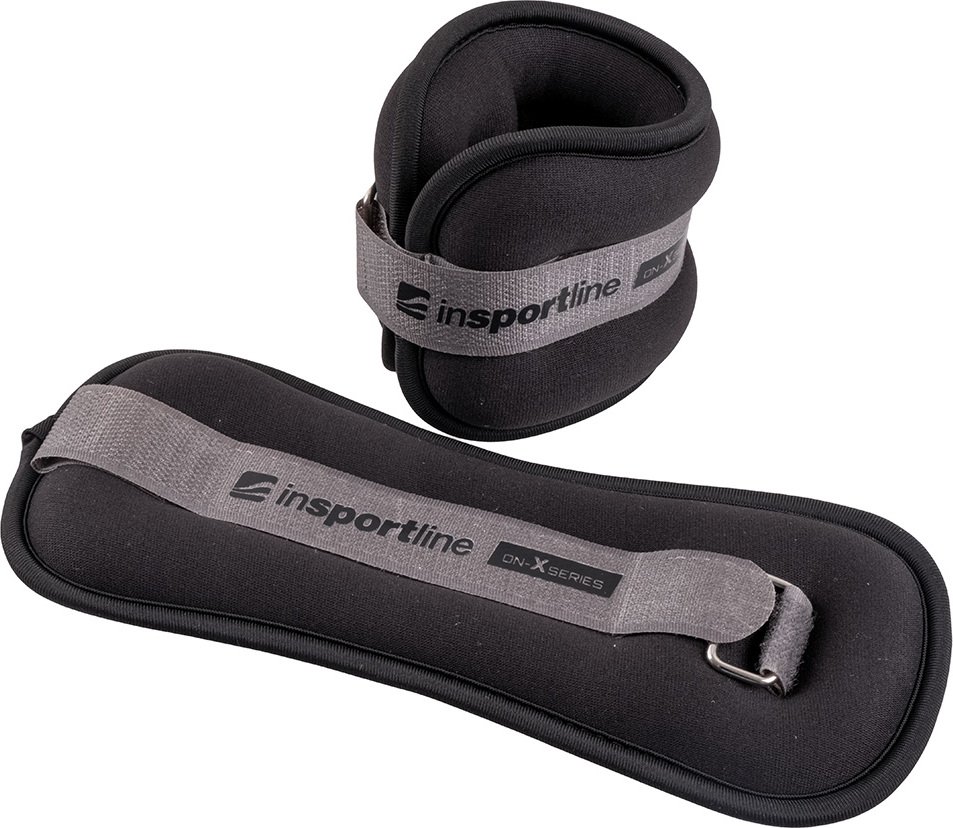 Apyrankės ant kulkšnies ir riešo inSPORTline ON-X Neoprener 2 x 0,5 kg