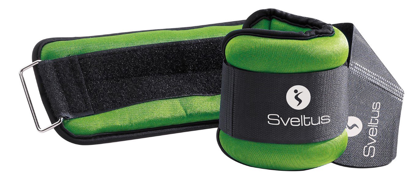 Svoriai rankoms ir kojoms SVELTUS, 2x1kg, juodas/žalias