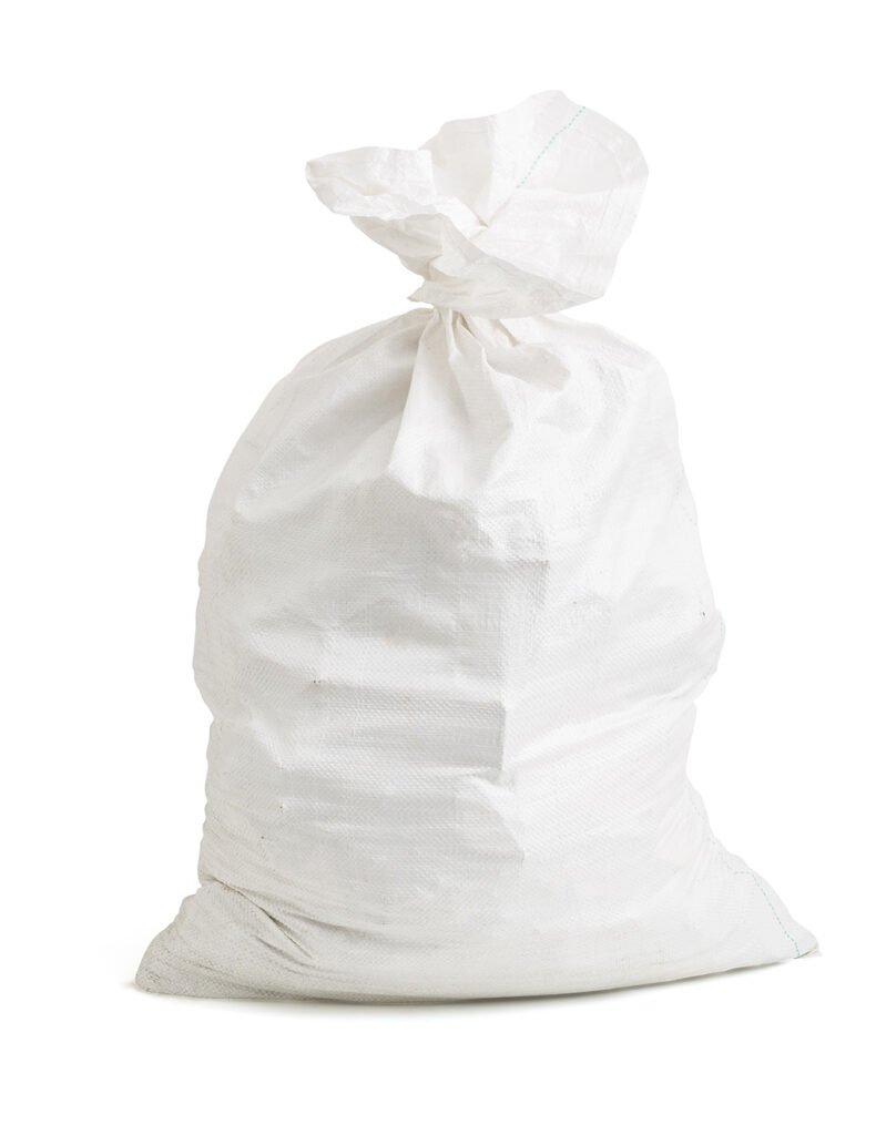 PP maišai 40 x 75 cm/41 g be plėvelės, balti, 50 vnt.