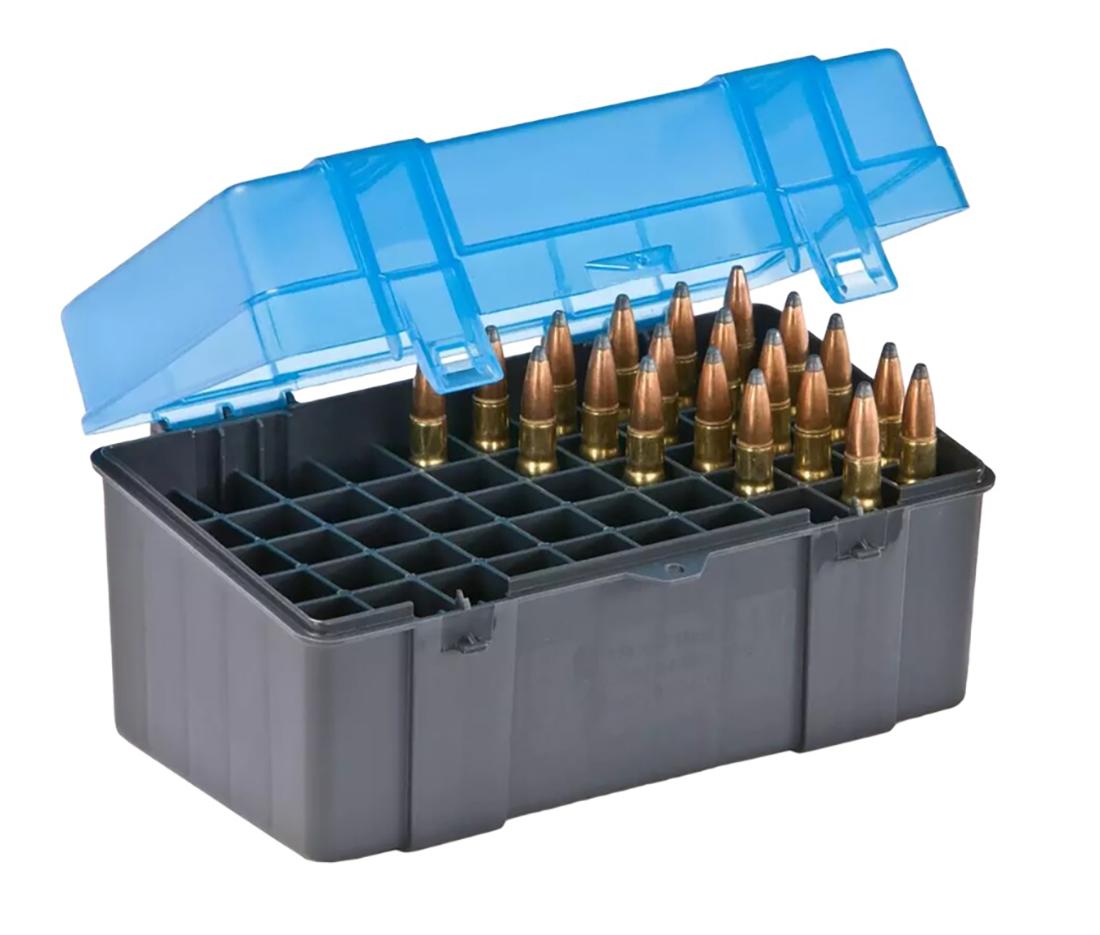 Plano dėžutė šoviniams cal. 30-06 50 vnt. Dark Grey/Transparent Blue MLP išsiuntimas 9 d.