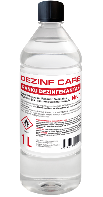 Rankų dezinfekantas 1L Dezinfcare