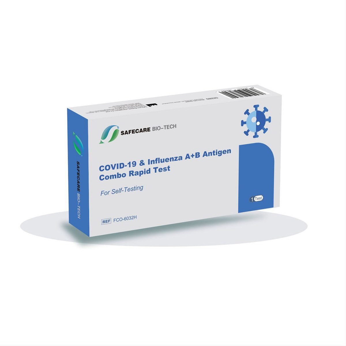 SAFECARE COVID-19 (SARS-CoV-2) IR GRIPO A/B GREITASIS ANTIGENO TESTAS (iš nosies landos) 1vnt.