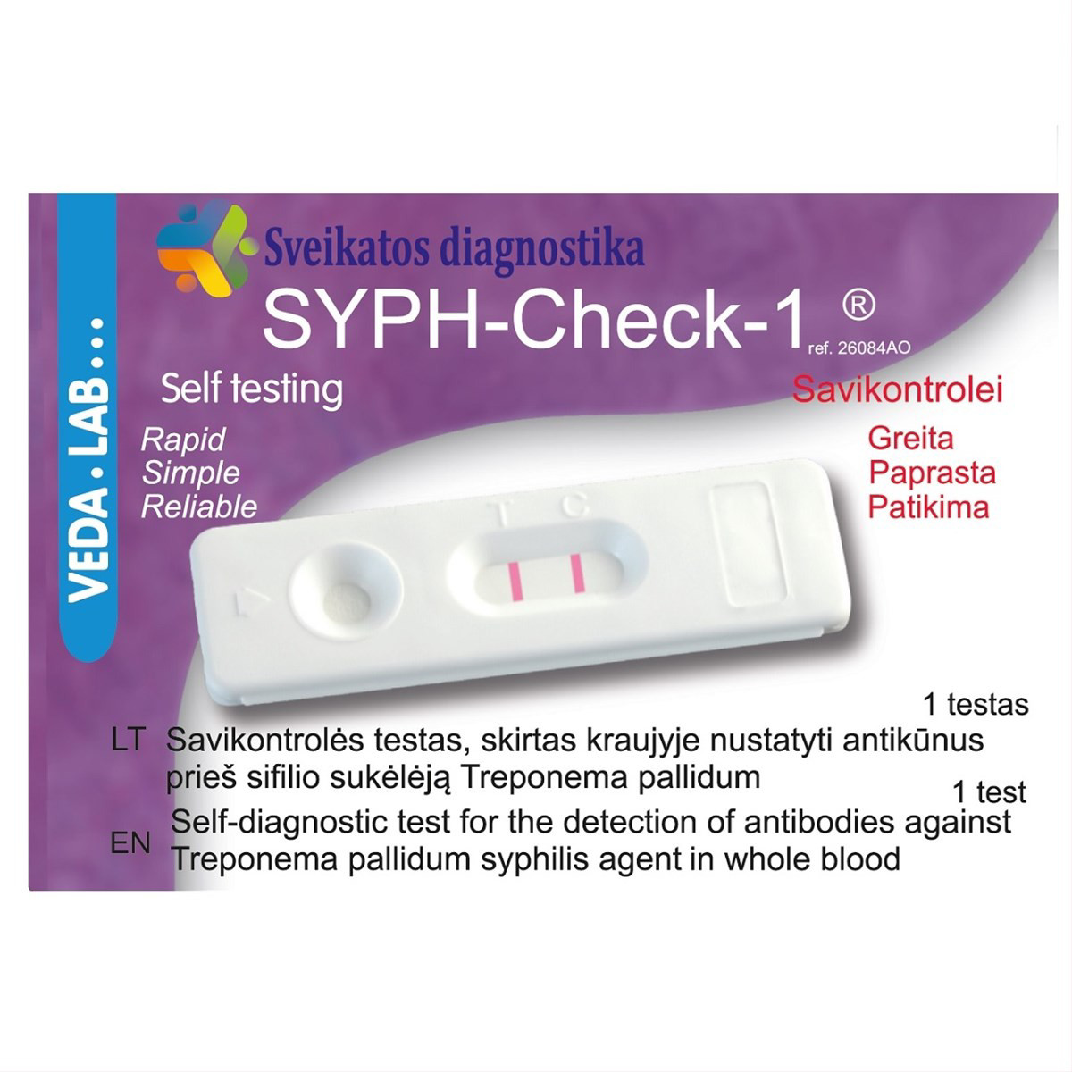 SYPH-CHECK-1®, sifilio nustatymo testas, N1