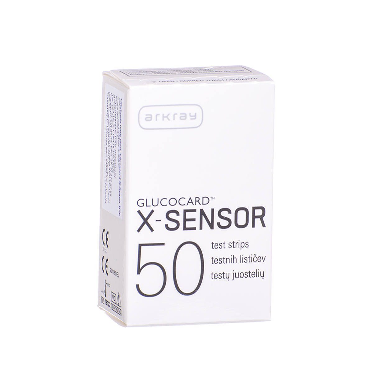 GLUCOCARD X-SENSOR, nekalibruojamos diagnostinės juostelės, 50 vnt.