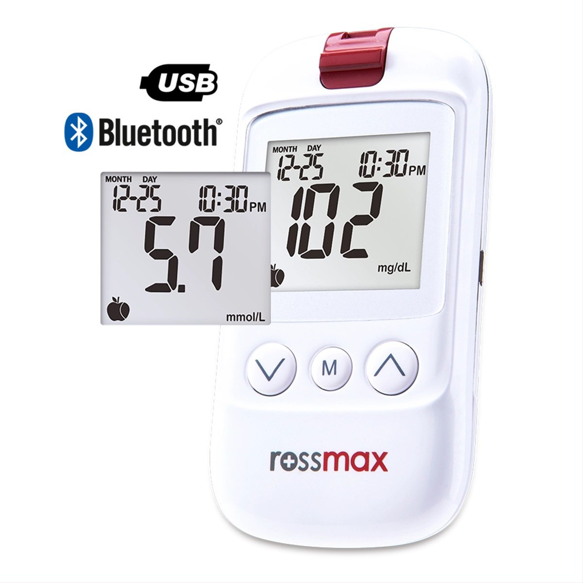 ROSSMAX HS200BT, gliukozės kiekio kraujyje matavimo sistema, 1 vnt.