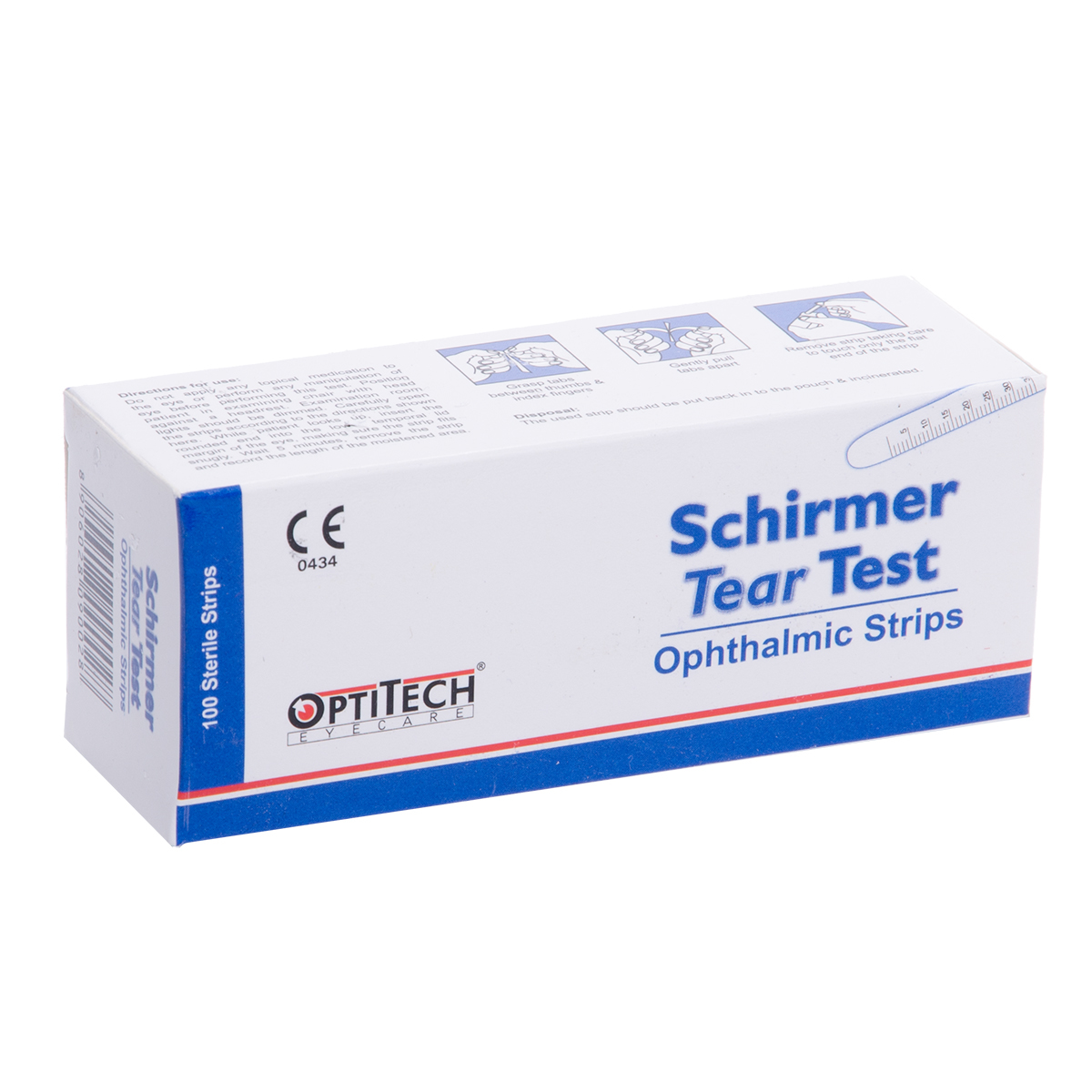 SCHIRMER-TEST STRIPS, diagnostinis testas, 100 vnt.