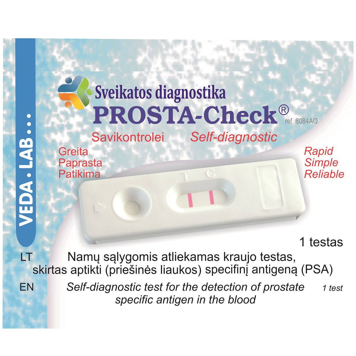 PROSTA-CHECK, Namų sąlygomis atliekamas testas kraujyje aptikti (priešinės liaukos) specifinį antigeną, N1