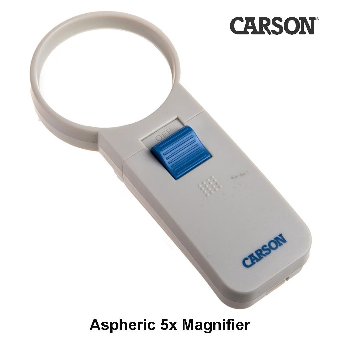 Carson Aspheric asferinis didinimo stiklas 5x didina BLT išsiuntimas 1-3 d.