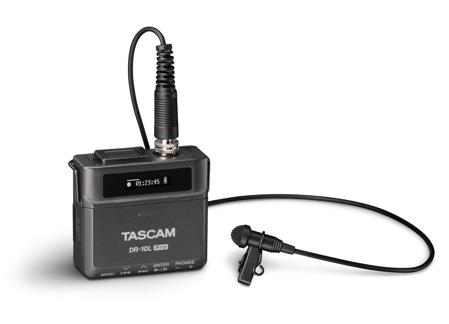 Tascam DR-10L Pro - skaitmeninis diktofonas su lavalier mikrofonu