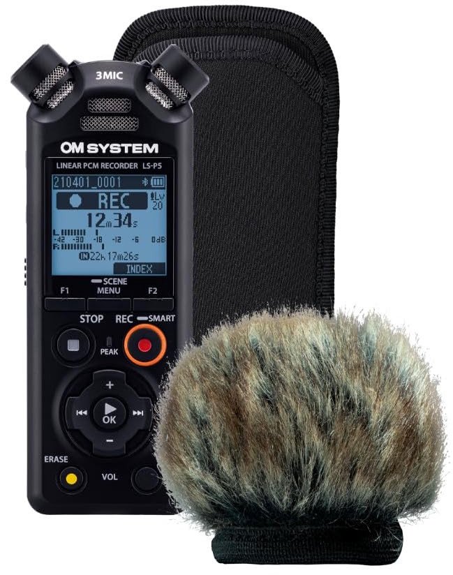 OM System audio recorder LS-P5 Wind Protection Kit