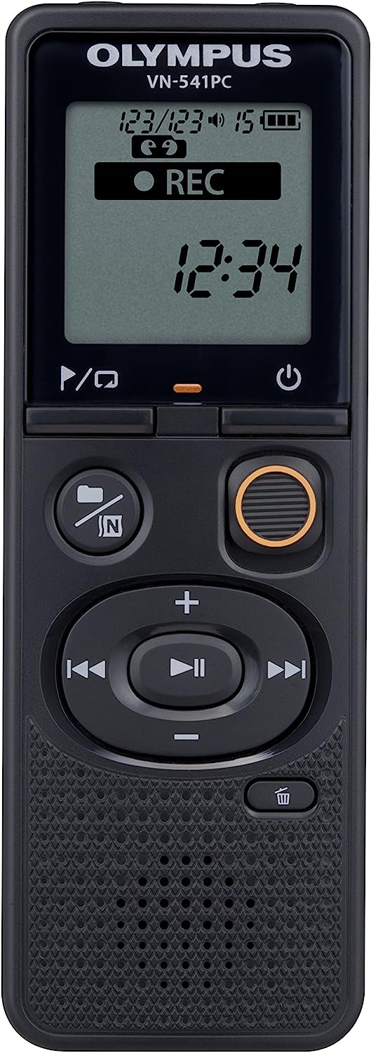 Diktofonas Olympus Digital Voice Recorder (OM branded) VN-541PC Segment display 1.39' WMA Black