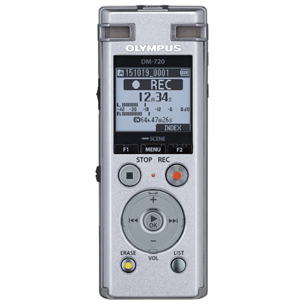 Diktofonas OLYMPUS Digital DM-720 Stereo/Tresmic,PCM/MP3,18mm