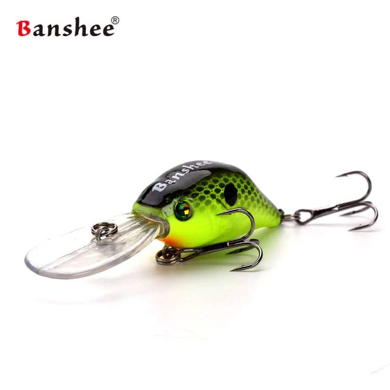 Vobleris Banshee Crankbait 50mm 10g VC07 Chartreuse Black Shad, Plūdrus