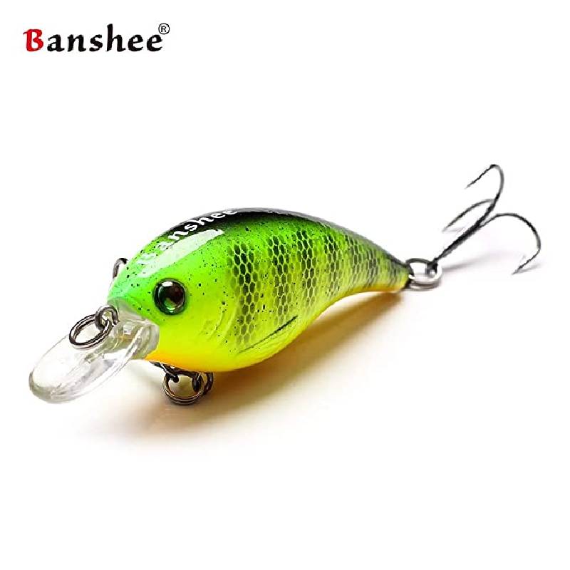 Vobleris Banshee Crankbait Bass 60mm 10g VC01 Bitter Lime Perch, Plūdrus