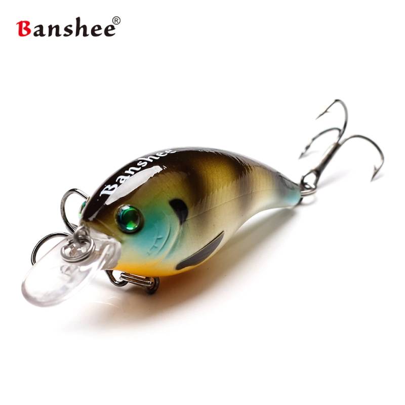 Vobleris Banshee Crankbait Bass 60mm 10g VC01 Murky Perch, Plūdrus