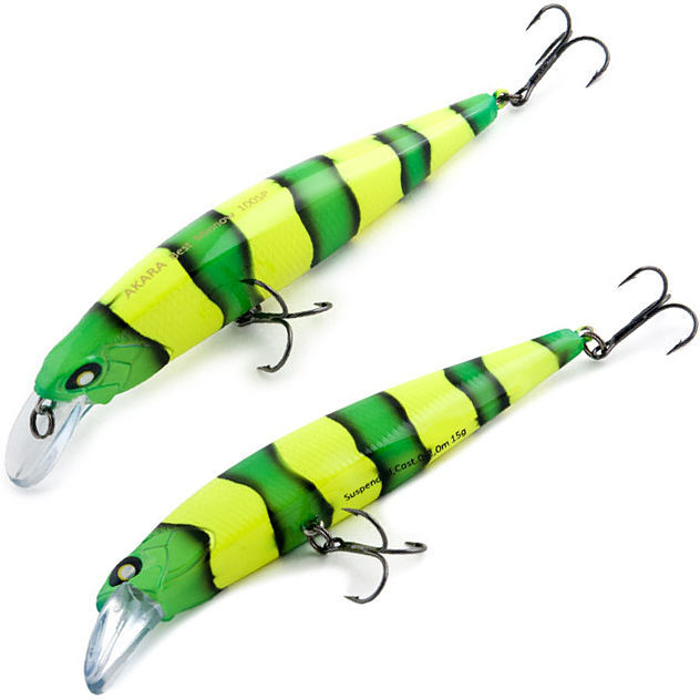 Vobleris AKARA Best Minnow BM100SP, Spalva A69, Svoris 15 g, Plūdrus