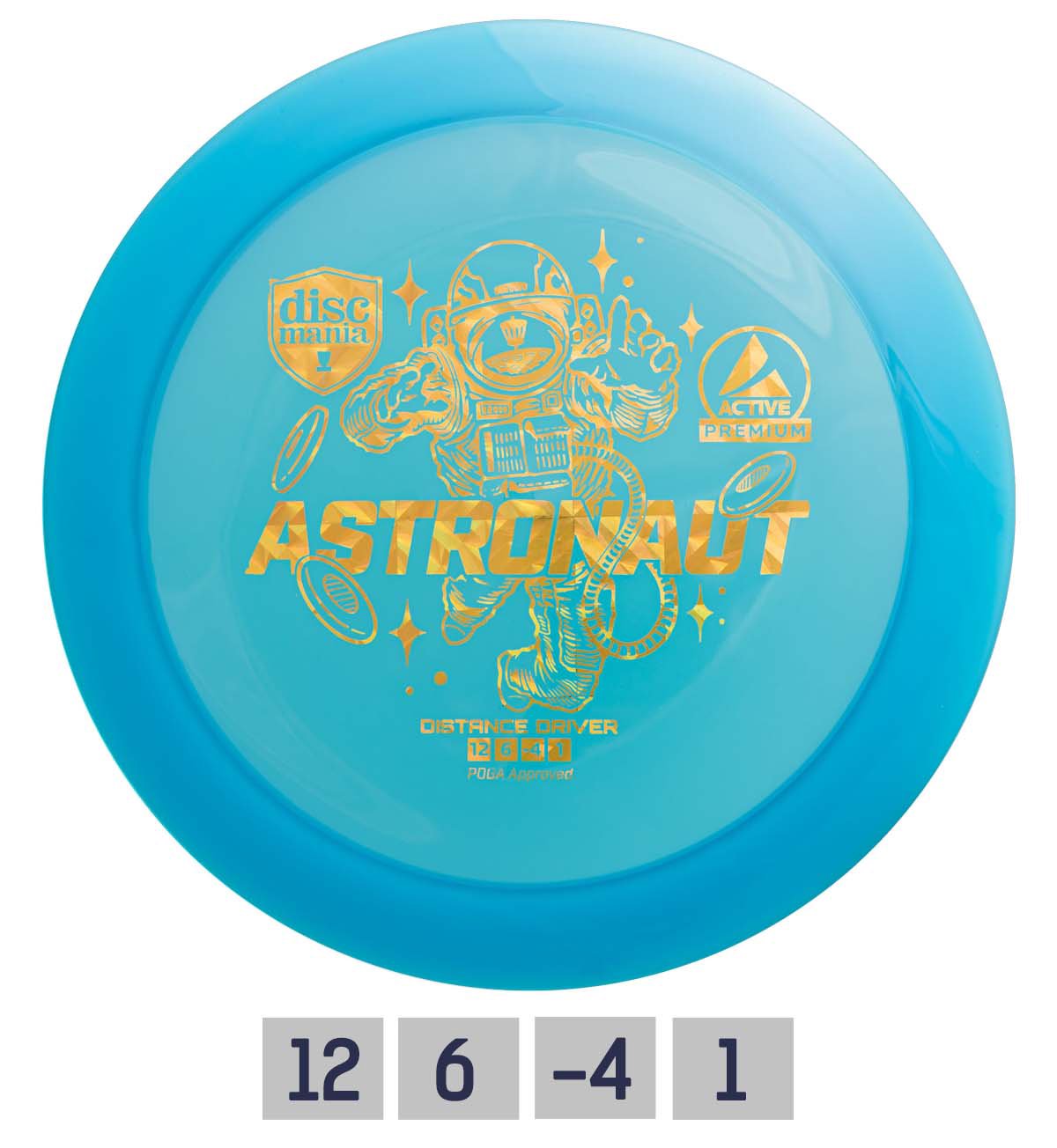 Discgolf Distance Driver PREMIUM ASTRONAUT 12/6/-4/1 Blue