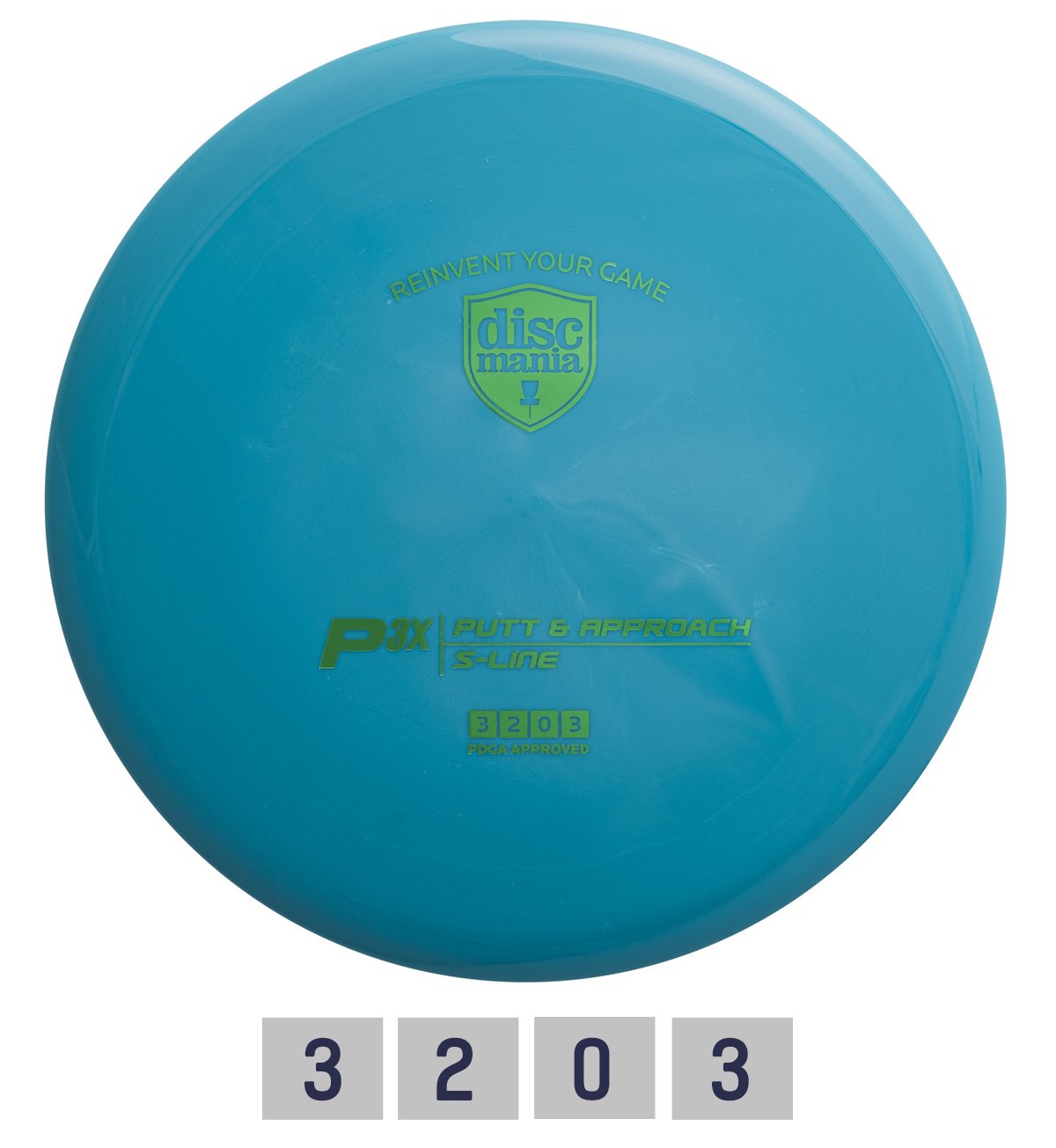 Diskgolfo diskas Putter S-LINE P3X teal