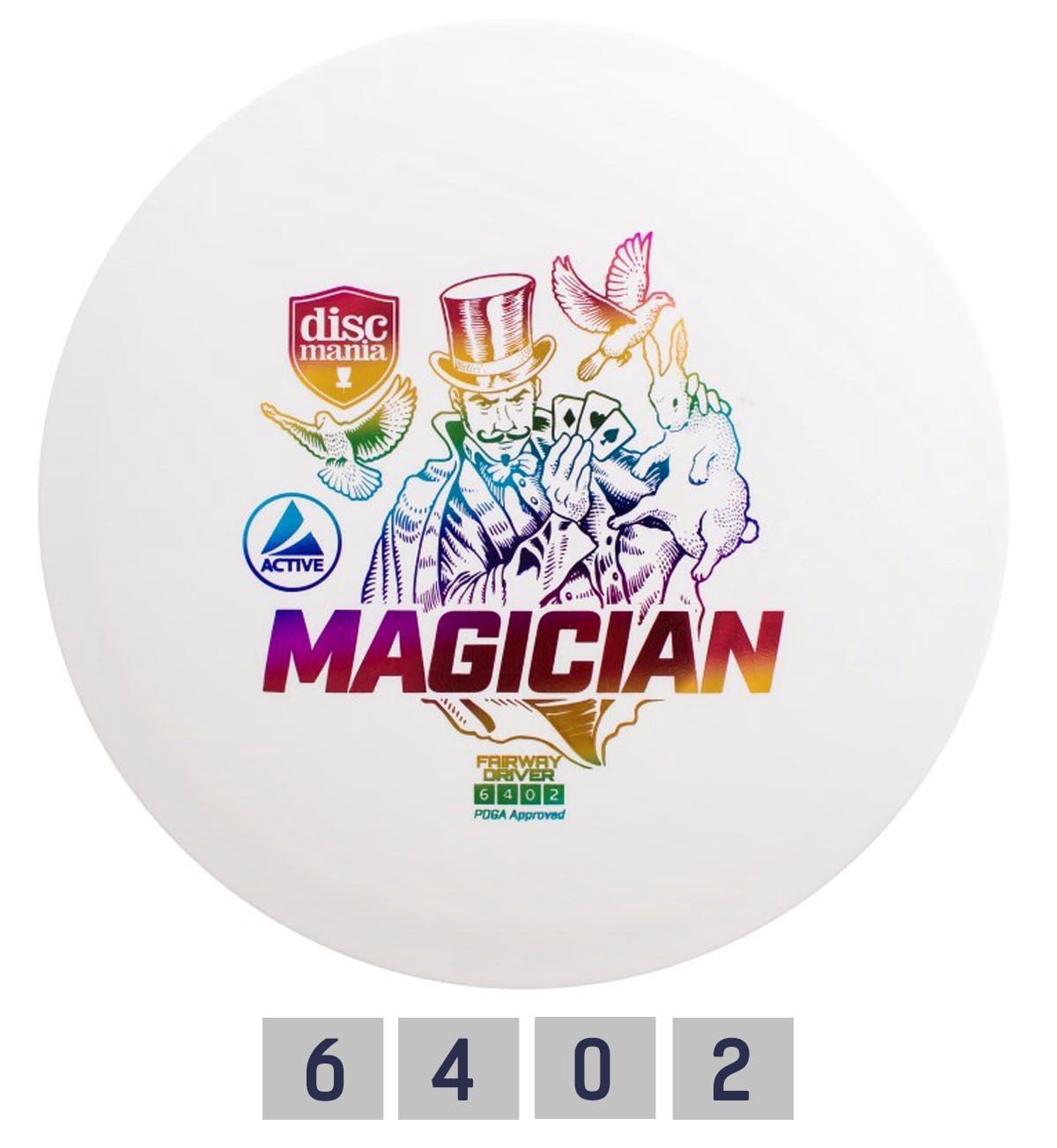 Diskgolfo diskas Fairway Driver MAGICIAN Active white