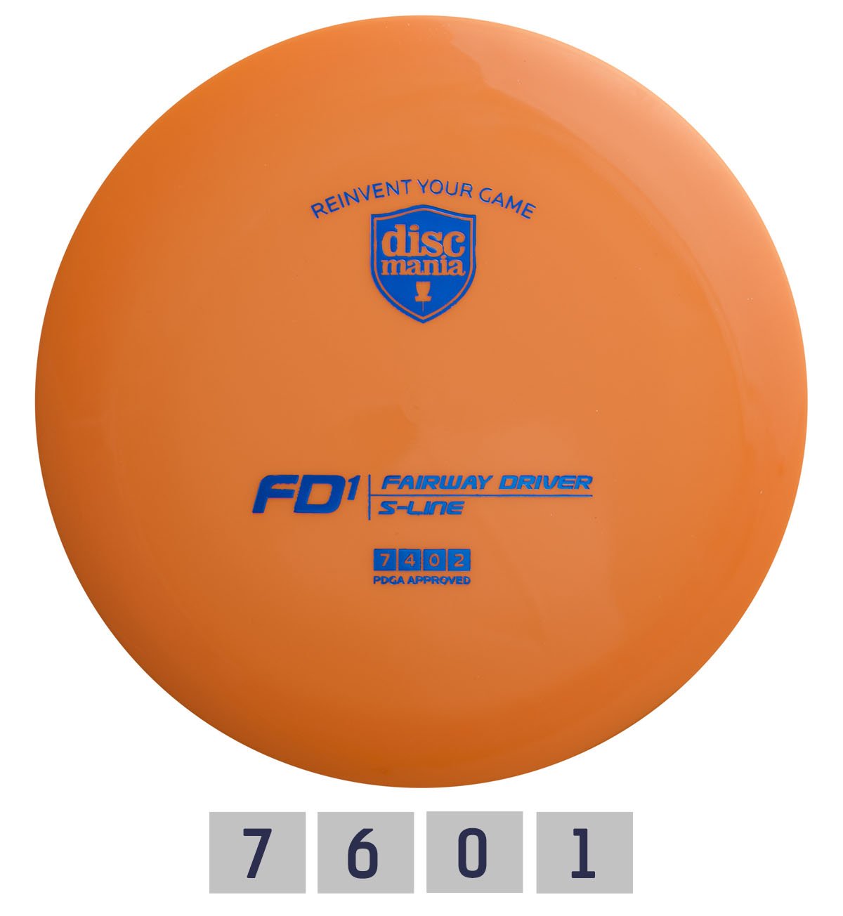 Diskgolfo diskas Fairway Driver S-LINE FD1 Orange